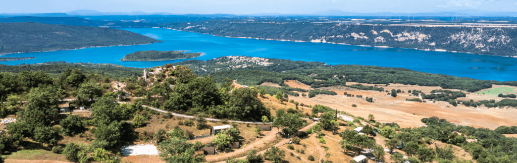 Campasun : Camping De L’aigle à Aiguines Avec Vue Sur Le Lac De Sainte Croix